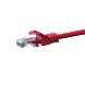 Cable de conexión UTP CAT5e de 2 m, rojo - 100 % cobre