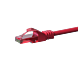Cable de conexión UTP CAT6 de 5 m, color rojo - 100 % cobre