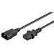 Cable de alimentación C13 a C14 de 2 m, color negro