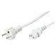 Cable de alimentación Schuko a C13 de 2 m, blanco