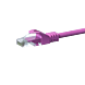 Cable de conexión UTP CAT5e de 7,5 m, color rosa - 100 % cobre