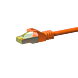 Cable de conexión Cat7 S/FTP (PIMF) de 0,50 m, color naranja