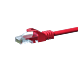 Cable de conexión UTP CAT5e de 0,25 m, rojo - CCA