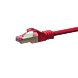 Cable de conexión CAT6 S/FTP (PIMF) de 30 m, color rojo