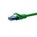 Cable de conexión UTP CAT6a de 0,25 m, color verde - 100 % cobre