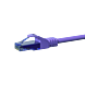Cable de conexión UTP CAT6a de 15 m, color morado - 100 % cobre