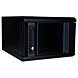 Armario para servidores de 10 pulgadas y 4U con puerta de cristal, 370 x 450 x 264 mm (ancho x profundidad x alto).