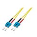Cable de fibra óptica dúplex OS2 SC-SC de 15 m