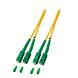 Cable de fibra óptica dúplex OS2 SC/APC-SC/APC de 15 m