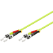 Cable de fibra óptica ST-ST OM5 (optimizado para láser) de 2 m