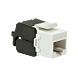 Conector Keystone UTP CAT6a - Sin herramientas - Negro/Blanco
