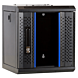 Armario para servidores de 10 pulgadas y 4U con puerta de cristal, 312 x 310 x 264 mm (ancho x profundidad x alto).