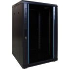 Armario para servidores de 18U con puerta de cristal de 600x600x1000 mm (ancho x profundidad x alto)