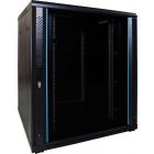Armario para servidores de 18U con puerta de cristal de 800x800x1000 mm (ancho x profundidad x alto)
