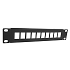 Panel de conexiones UTP de 10 pulgadas para conectores Keystone - 10 puertos