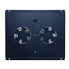 Paquete de ventiladores con 2 ventiladores y termostato adecuado para armarios de servidores de pie con una profundidad de 600 mm