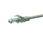 Cable de conexión UTP CAT5e de 0,25 m, gris - 100 % cobre