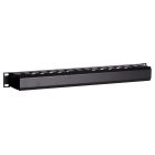 Canaleta para cables de 19 pulgadas con placa de cubierta 1U