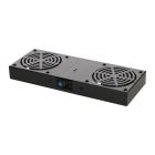 Paquete de ventiladores con 2 ventiladores y termostato, apto para armarios de pared.