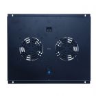 Kit de ventilación con 2 ventiladores y termostato, apto para armarios de servidores de 600 mm de profundidad.