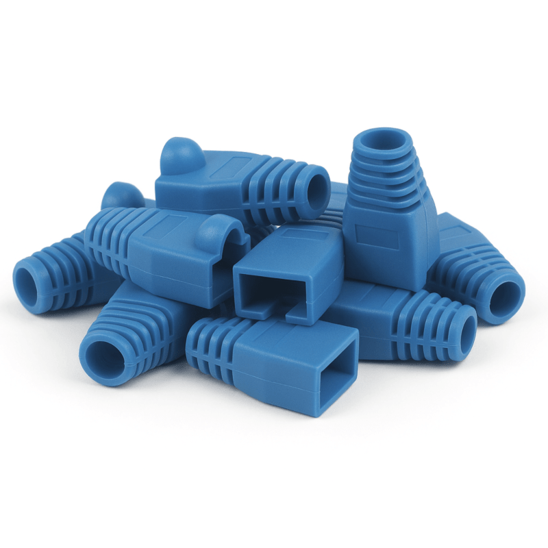 DANICOM funda para cable RJ45 azul grande - 10 unidades