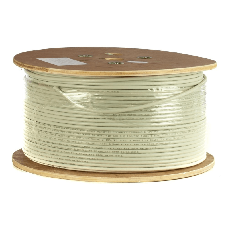 Cable DANICOM CAT6A 100% cobre U/UTP de 305 m en rollo rígido - LSZH (Cca)