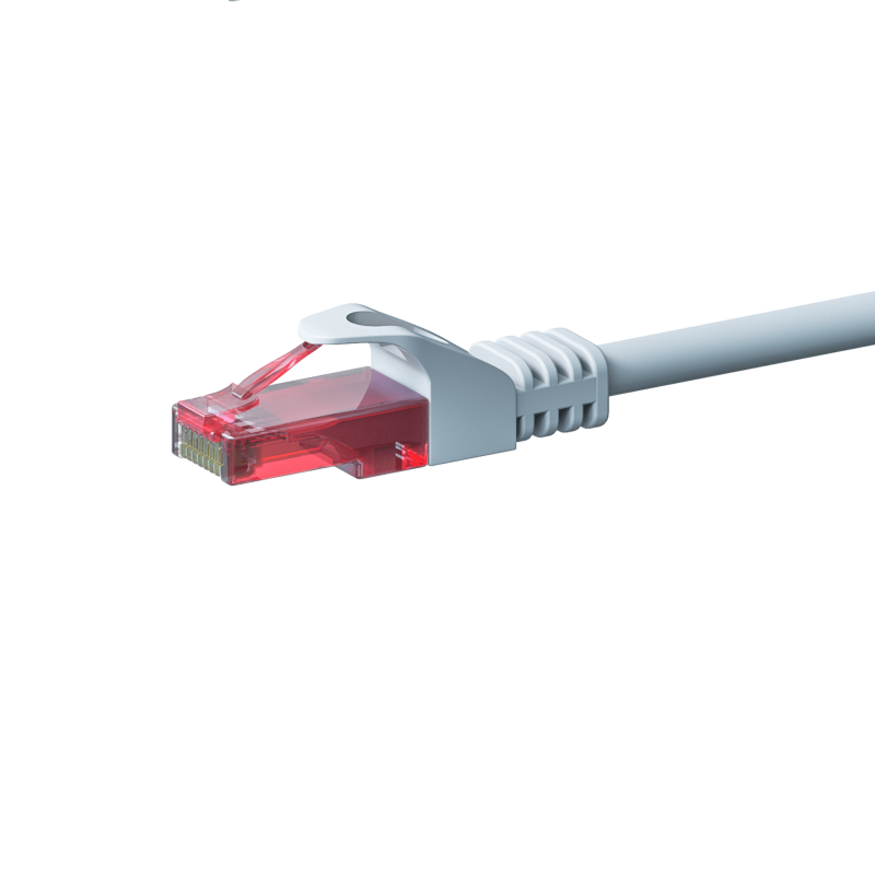 Cable de conexión UTP CAT6 de 2 m, blanco - 100 % cobre