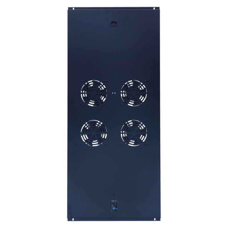 Paquete de ventiladores con 4 ventiladores y termostato adecuado para armarios de servidores de pie con una profundidad de 1200 mm