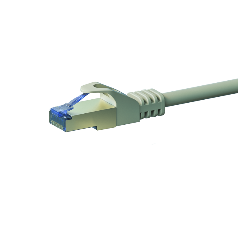 Cable de conexión CAT6a S/FTP (PIMF) de 2 m, color gris.