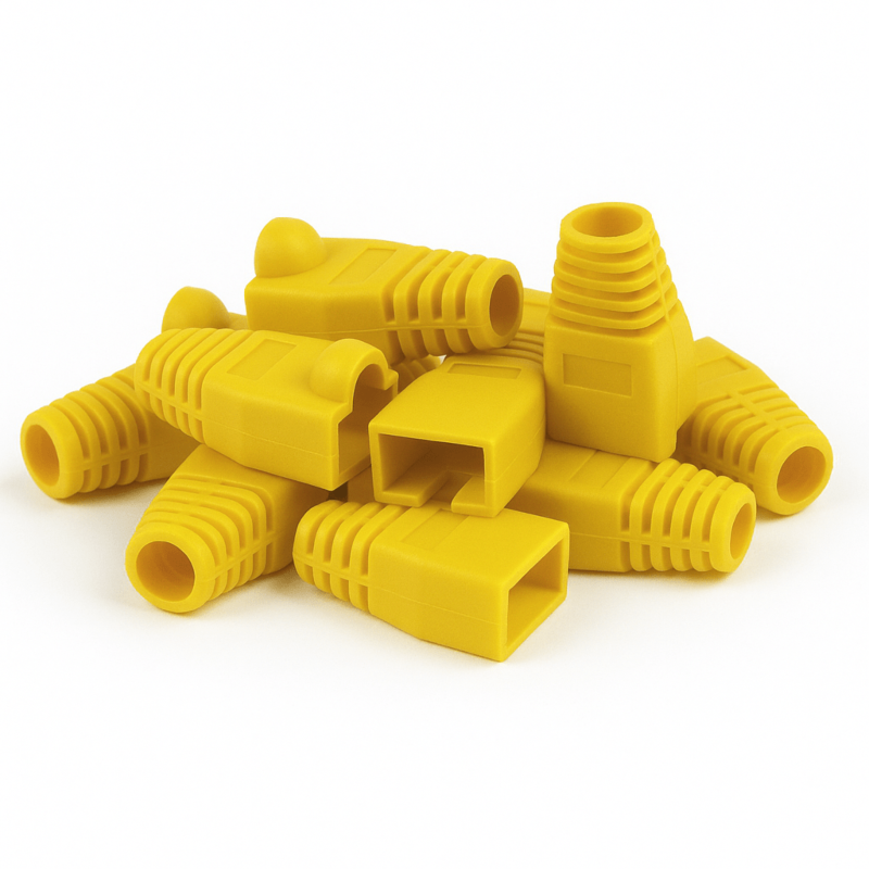 DANICOM Cable Banderín RJ45 Amarillo - 10 unidades
