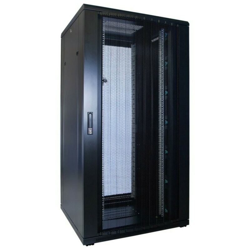 Armario para servidores de 32U con puerta perforada de 800x800x1600 mm (ancho x profundidad x alto)