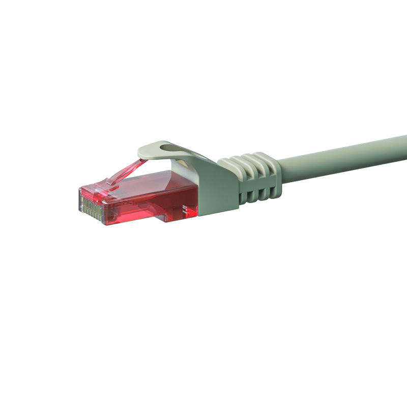 Cable de conexión UTP CAT6 de 3 m, gris - 100 % cobre