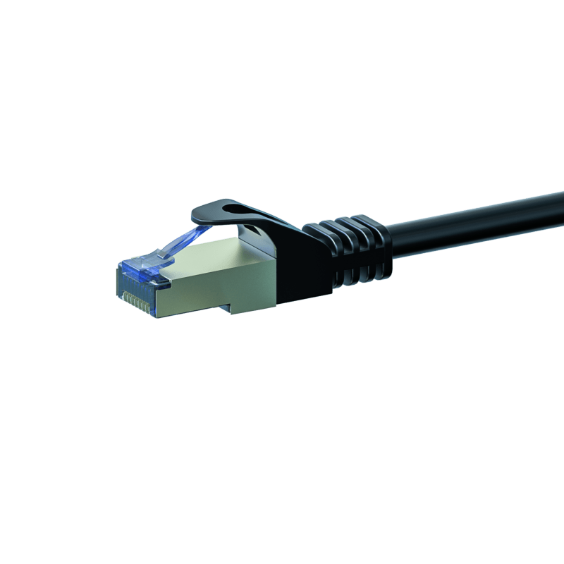 Cable de conexión CAT6a S/FTP (PIMF) de 20 m, color negro