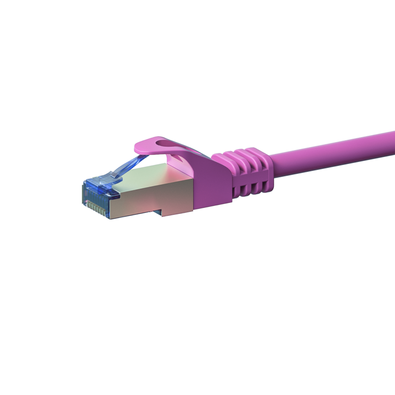 Cable de conexión CAT6a S/FTP (PIMF) de 10 m, color rosa