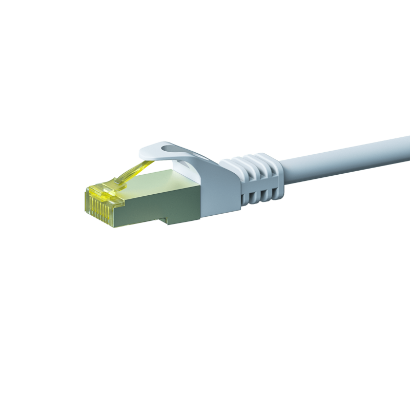 Cable de conexión Cat7 S/FTP (PIMF) de 0,50 m, color blanco
