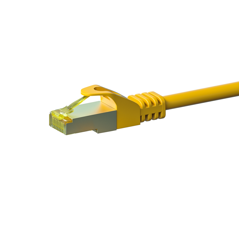 Cable de conexión Cat7 S/FTP (PIMF) de 10 m, color amarillo