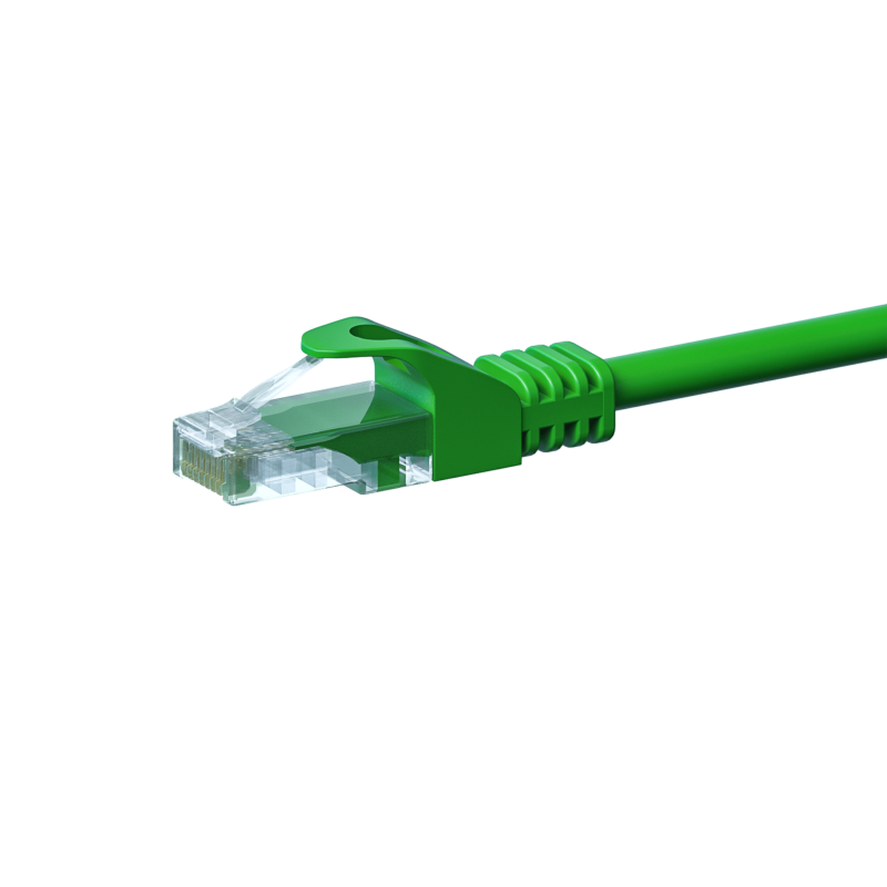 Cable de conexión UTP CAT5e de 1 m, color verde - CCA
