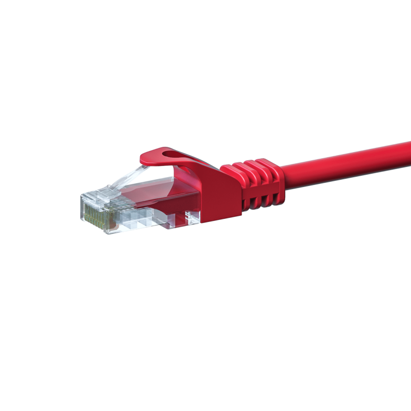 Cable de conexión UTP CAT5e de 15 m, rojo - CCA