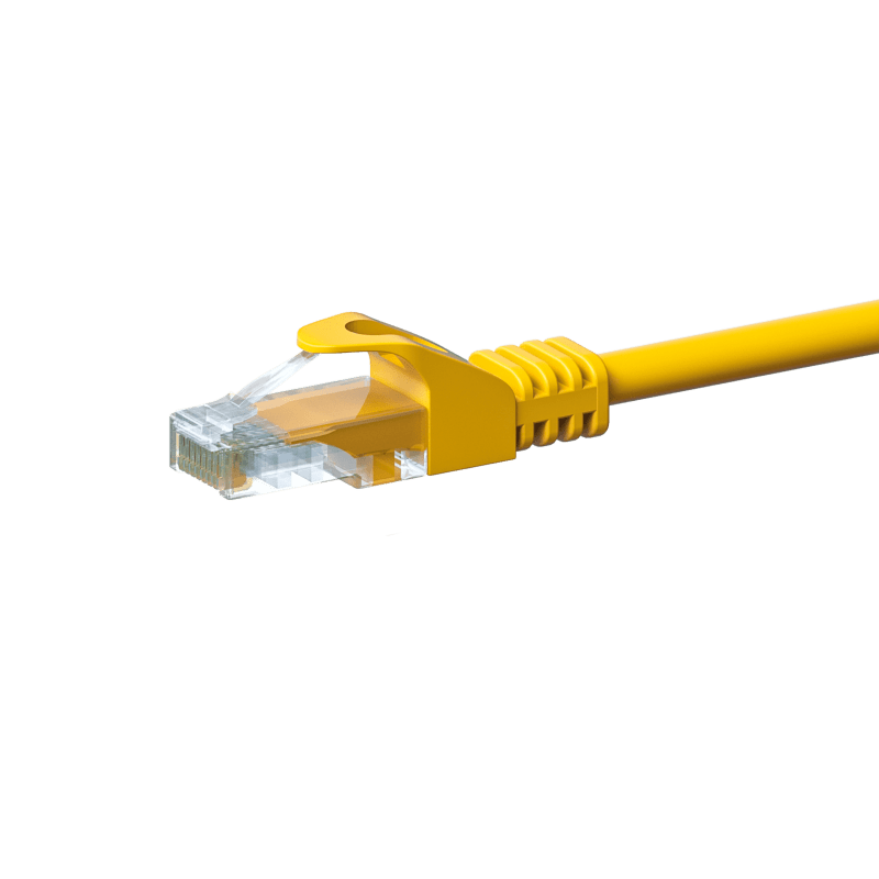 Cable de conexión UTP CAT5e de 3 m, color amarillo - CCA