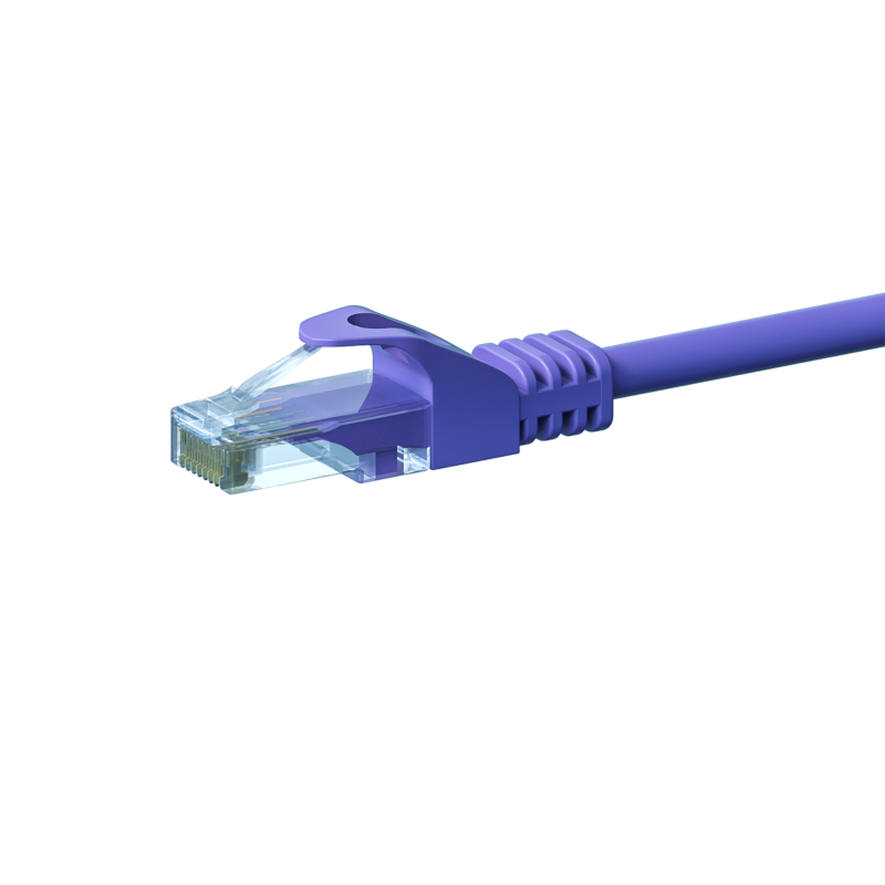 Cable de conexión UTP CAT6 de 7,50 m, color morado - CCA