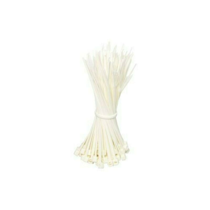 Bridas para cables de 140 mm, color natural - 100 unidades