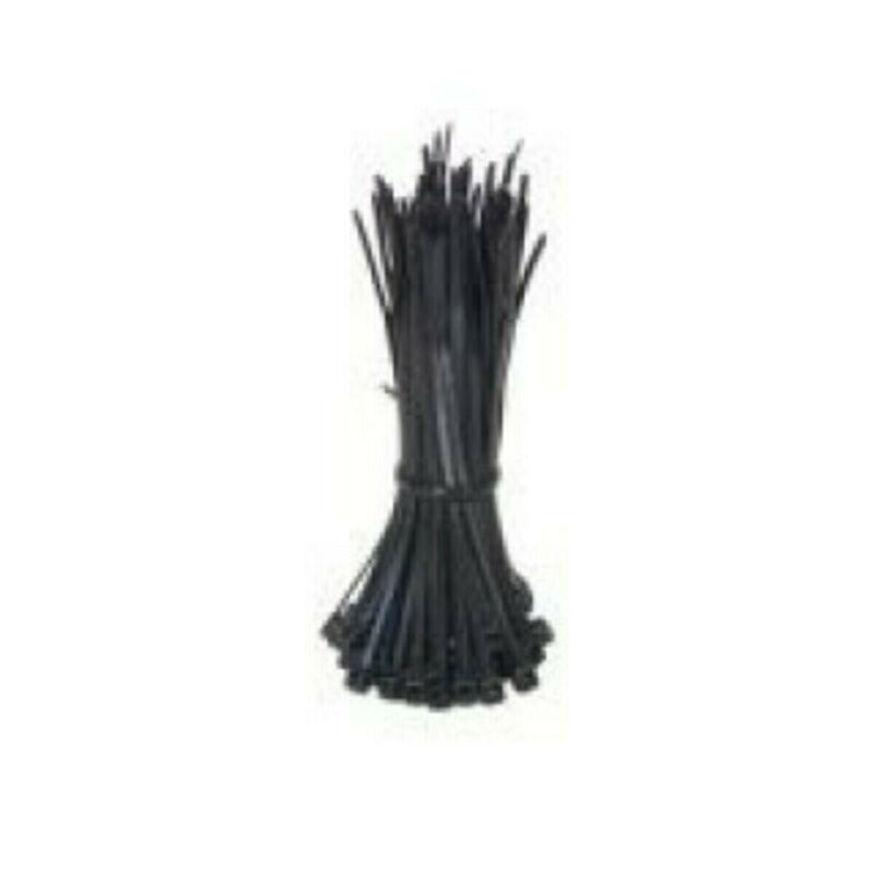Bridas para cables de 360 mm, color negro - 100 unidades
