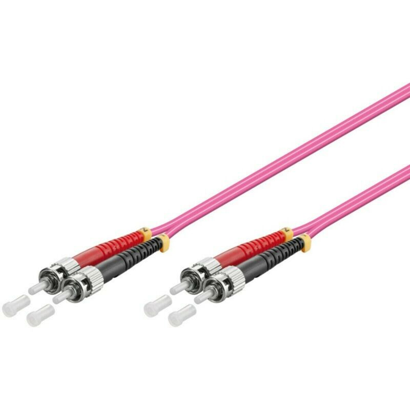 Cable de fibra óptica ST-ST OM4 de 20 m