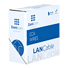 Cable CAT5e U/UTP de 100 m en carrete, rígido, gris, CCA