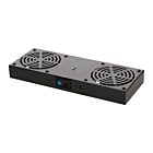Paquete de ventiladores con 2 ventiladores y termostato, apto para armarios de pared.