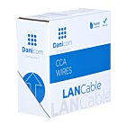 Cable CAT5e U/UTP de 100 m en carrete, flexible, negro, CCA 