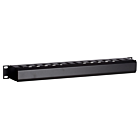 Canaleta para cables de 19 pulgadas con placa de cubierta 1U
