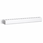 Canaleta para cables de 19 pulgadas con placa de cubierta 1U - blanca