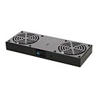 Paquete de ventiladores con 2 ventiladores y termostato, apto para armarios de pared.
