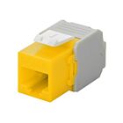 Conector Keystone UTP CAT6a - Sin herramientas - Amarillo